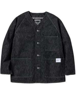 Neighborhood Giacca Denim Con Maniche Raglan - Nero