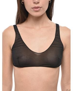 Oséree Mesh Pull-On Bra - Black