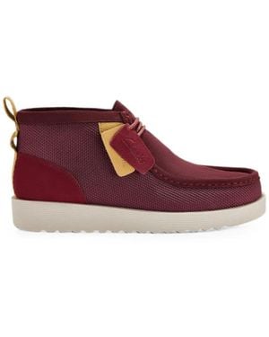 Clarks Wallabee Ftr2 Desert Boots - Red
