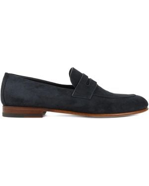 Giorgio Armani Suede Loafers - Blue