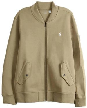 Polo Ralph Lauren Logo-Embroidered Bomber Jacket - Green