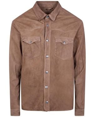 Giorgio Brato Chemise À Poche À Rabat - Marron
