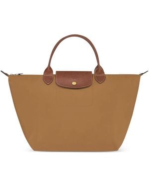 Longchamp Mittelgroße Le Pliage Original Handtasche - Braun