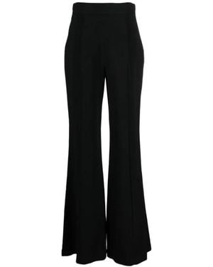 Elie Saab High-Waisted Flared Trousers - Black
