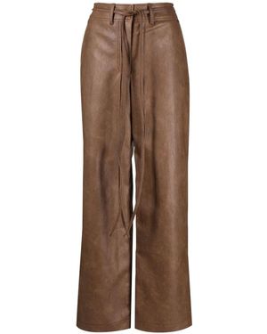 Rejina Pyo Cyrus Straight-Leg Trousers - Brown