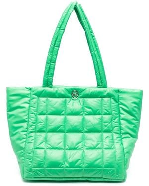 MICHAEL Michael Kors Lilah Large Quilted Tote Bag - Green