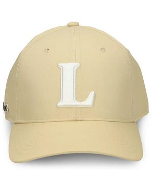 Lacoste Logo-Patch Baseball Cap - Natural