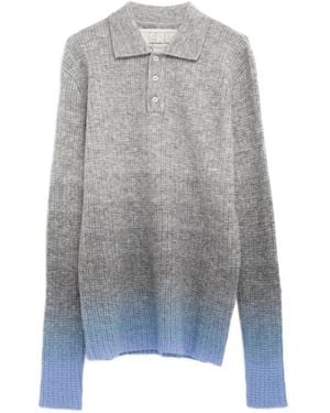 ERL Ribbed Polo Shirt - Grey