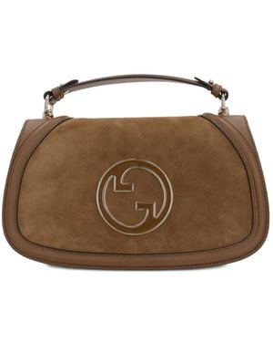 Gucci Large Blondie Interlocking G Cross Body Bag - Brown