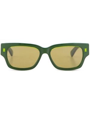 Gucci Sonnenbrille Mit Eckigem Gestell - Grün
