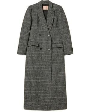 Twinset Abrigo a cuadros - Gris
