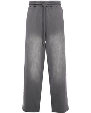 FIVE CM Faded-Effect Cotton Track Trousers - Grey