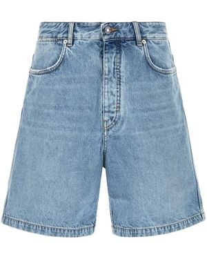 Givenchy Faded Denim Shorts - Blue