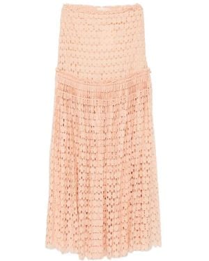 Ulla Johnson Aris Lace Maxi Skirt - Pink