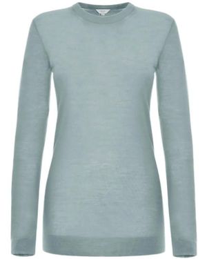 Malo Crew-Neck Long-Sleeve Sweater - Blue