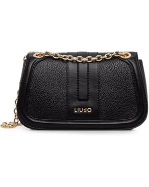 Liu Jo Borsa A Tracolla Con Logo - Nero