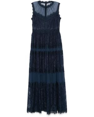 ERMANNO FIRENZE Lace Maxi Dress - Blue