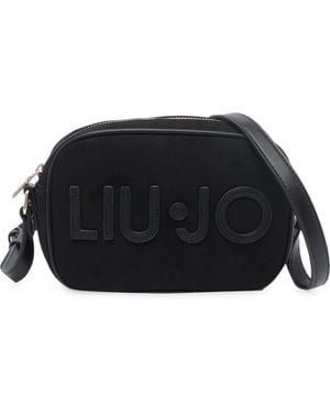 Liu Jo Logo-Appliqué Shoulder Bag - Black