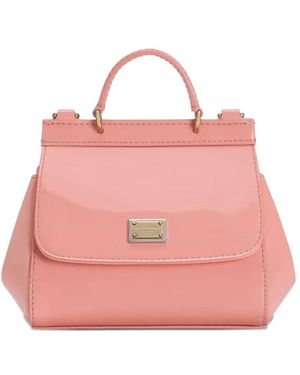 Dolce & Gabbana Bolso satchel con asa en el tope - Rosa