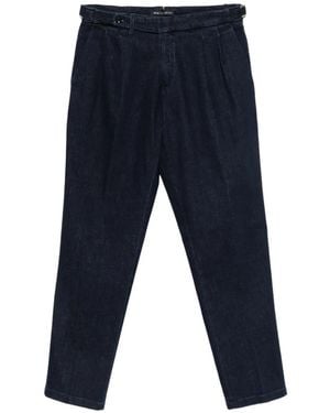 Briglia 1949 Pleated Side-Adjuster Jeans - Blue
