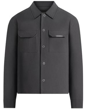 Manière De Voir Milo Magnetic-Pocket Shirt Jacket - Grey