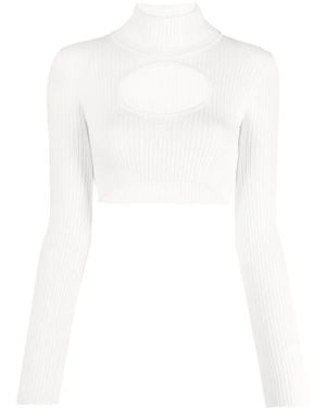 Courreges カットアウト プルオーバー - ホワイト