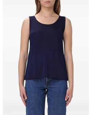 A.P.C. Calista Ribbed Tank Top - Blue