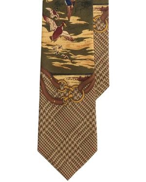 Polo Ralph Lauren Corbata Graduate Con Patos Estampados - Neutro