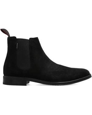 Paul Smith スエード チェルシーブーツ - ブラック