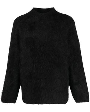 Séfr Harubla Brused-Effect Sweater - Black