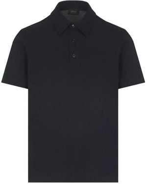 Brioni ピケ ポロシャツ - ブラック