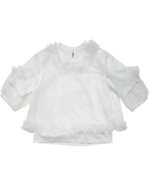 Noir Kei Ninomiya Ruffled Blouse - White