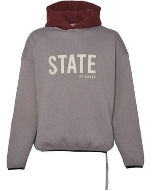 State of Order Felpa contrast hooded sweatshirt - Gris