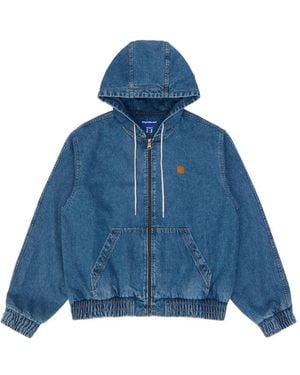 Adererror Hooded Zip-Up Jacket - Blue