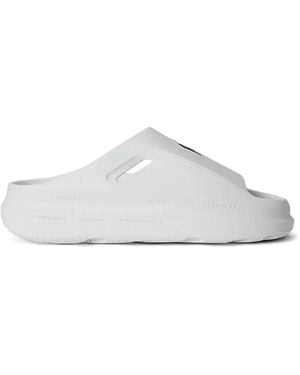 Polo Ralph Lauren Polo Pony Logo-Print Slides - White