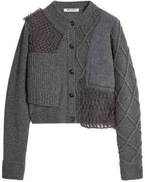Ports 1961 Patchwork Cardigan - Grey