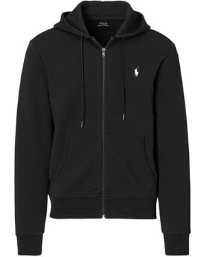 Polo Ralph Lauren Full-Zip Embroidered-Logo Hoodie - Black