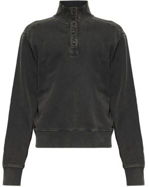 Entire studios Sweat Port À Col Boutonné - Black