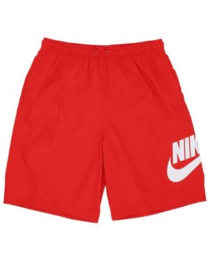Nike クラブ ウーブン "university Red/white" ショートパンツ - レッド