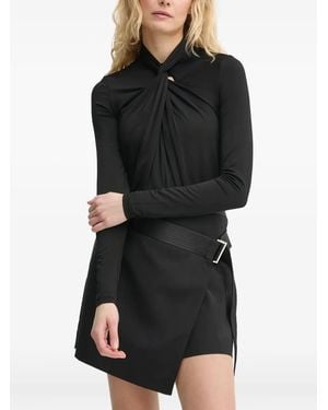 AllSaints ツイストディテール ブラウス - ブラック
