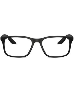 Prada Linea Rossa Occhiali Rettangolari - Nero