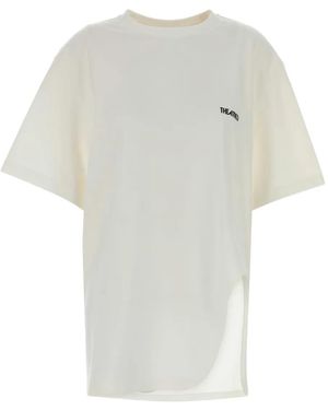 The Attico Slit Crew-Neck T-Shirt - White
