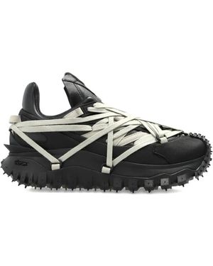 Moncler Trailgrip Megalace Laced Spiky Trainers - Black