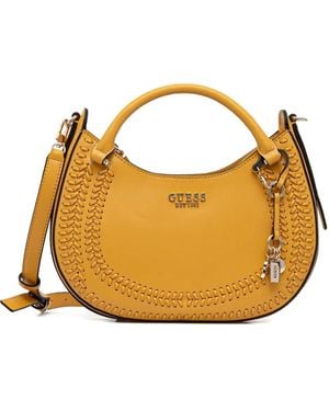 Guess Braided-Detail Crossbody Bag - Metallic