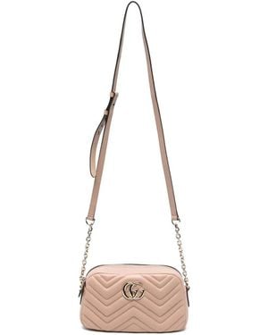 Gucci Gg Marmont Matelassé Shoulder Bag - Natural