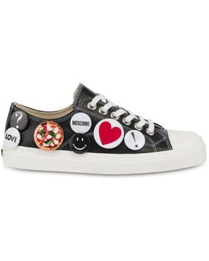 Moschino ピンディテール スニーカー - ホワイト