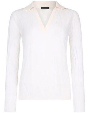 Liu Jo Wool V-Neck Jumper - White