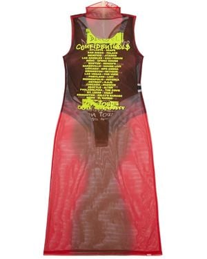 DIESEL Vestido midi Remaster Capsule D-Agnec - Rojo