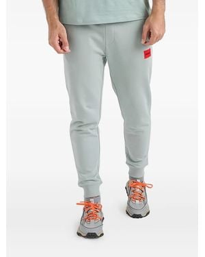 HUGO Logo-Label Track Pants - Blue