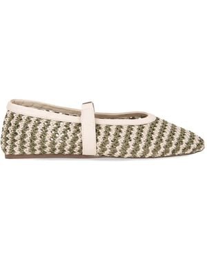 Gcds Woven Ballet Flats - White